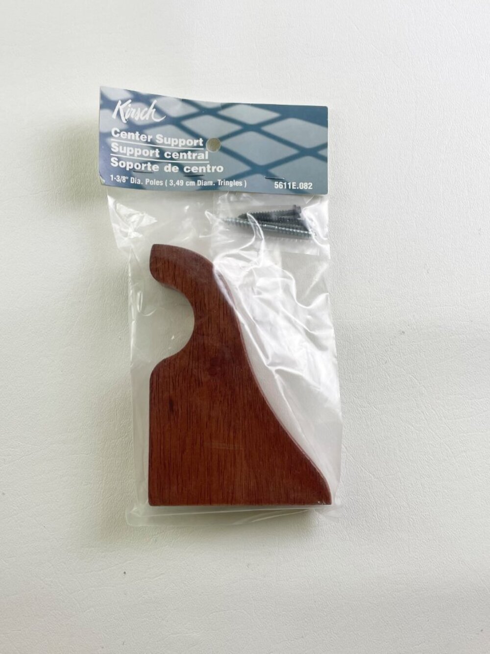 Kirsch Pole Bracket For 1 3/8" Pole Light Cherry 1 Pack